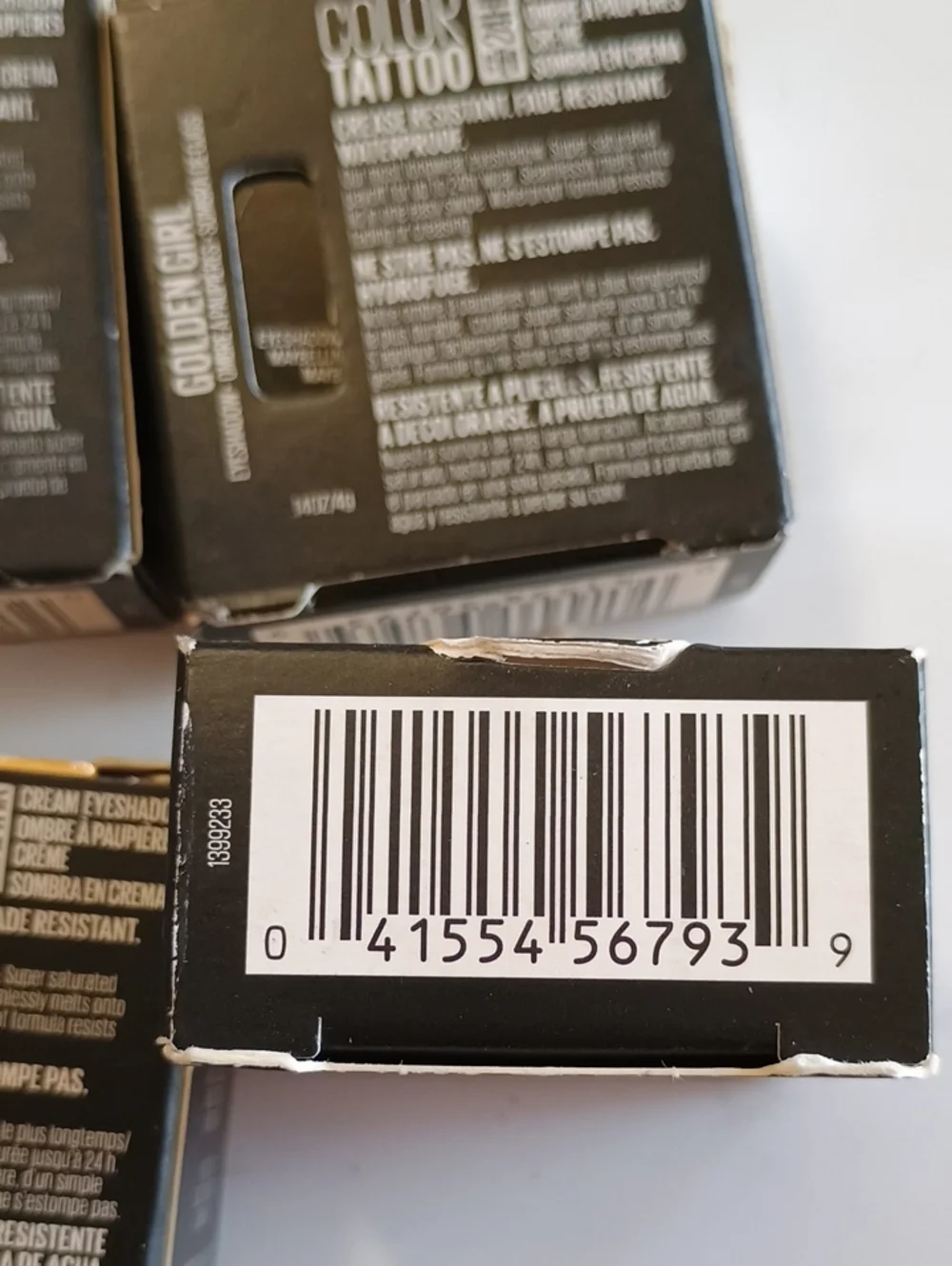 4 x Maybelline Color Tattoo Eyeshadow 40 Golden Girl